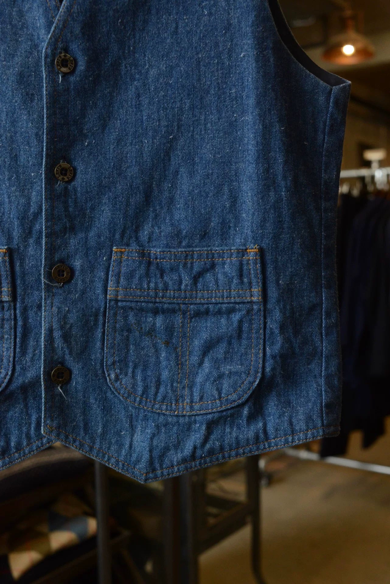 1970s Levis Panatela Denim Vest