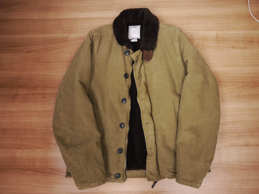 visvim deckhand jacket size 3 green
