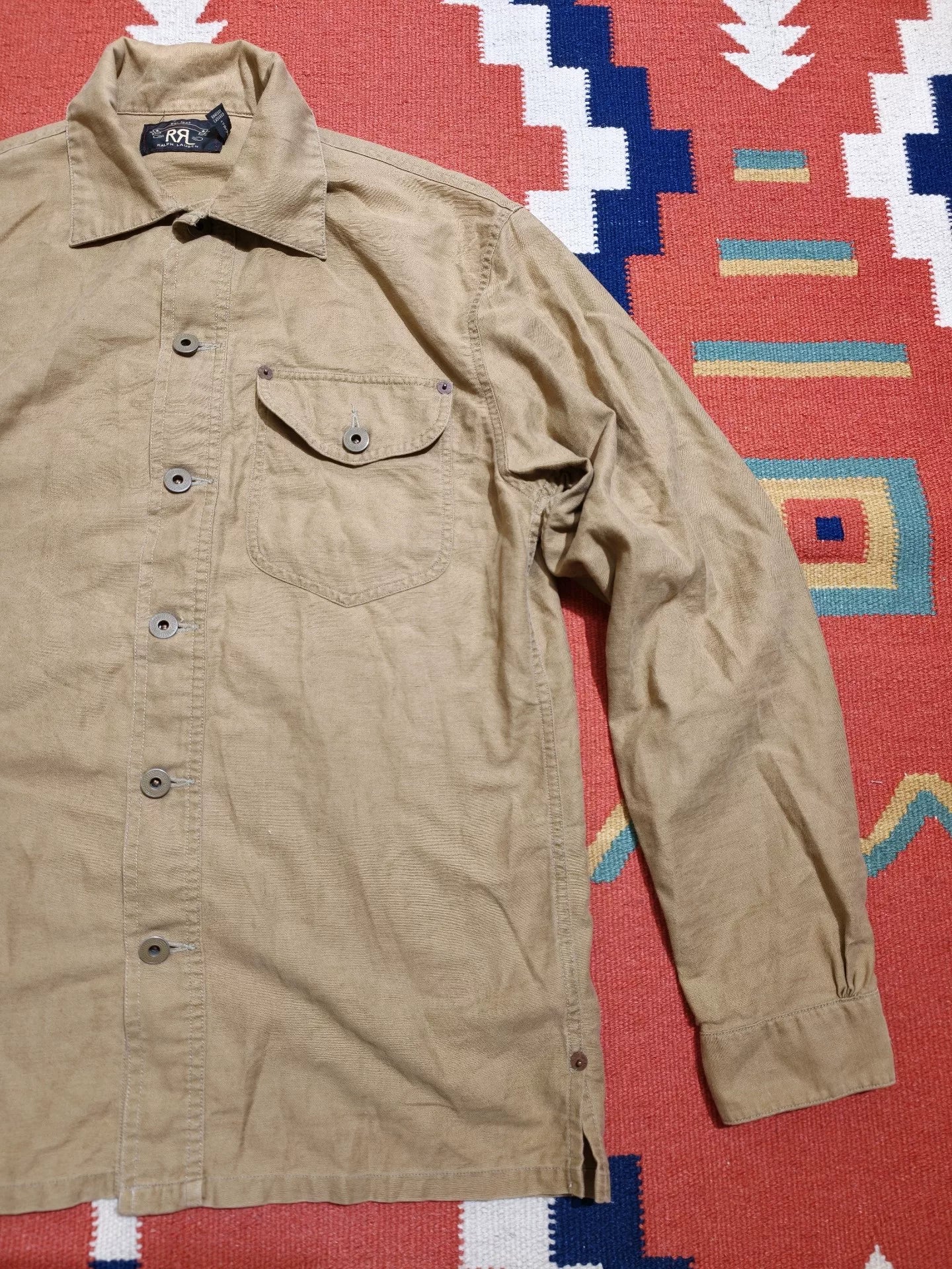 RRL Cotton Linen Miner Shirt Jacket