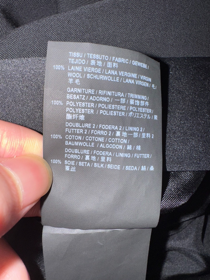 Saint Laurent Black Satin Tuxedo Jacket