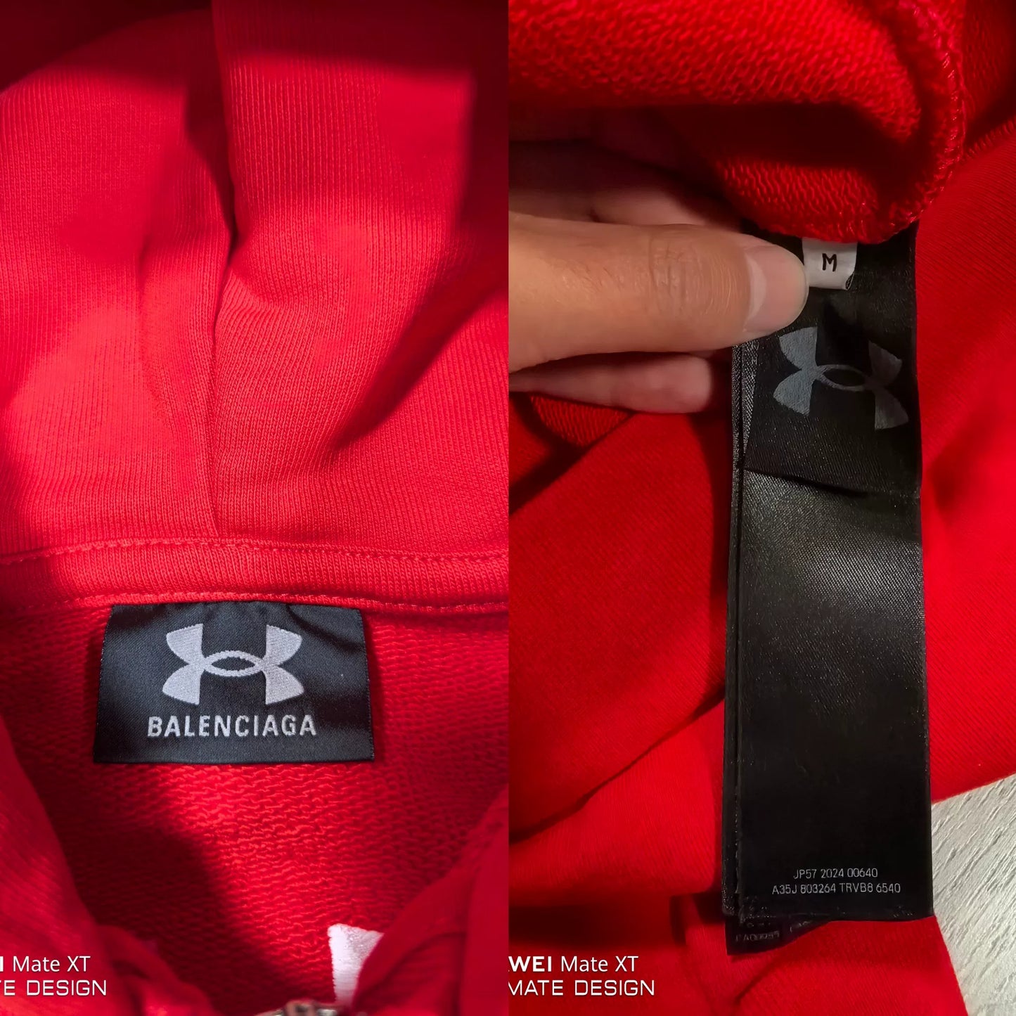 balenciaga under armour embroidered zip hoodie set