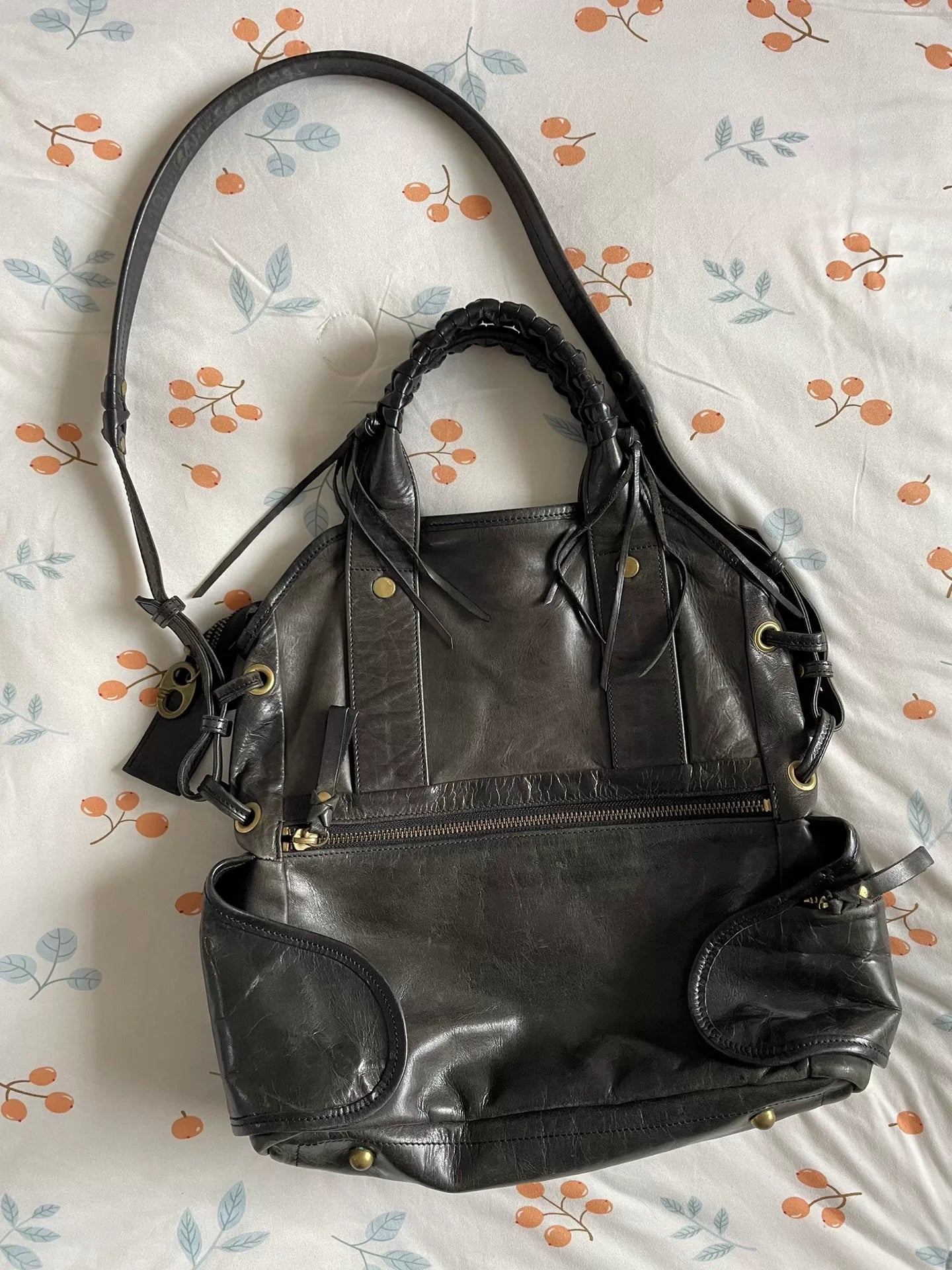 corneliani leather handbag crossbody bag