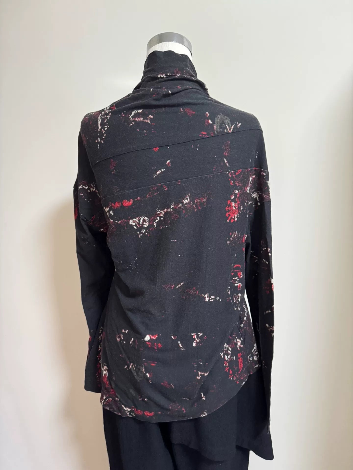 Yohji Yamamoto Graffiti Print Cardigan