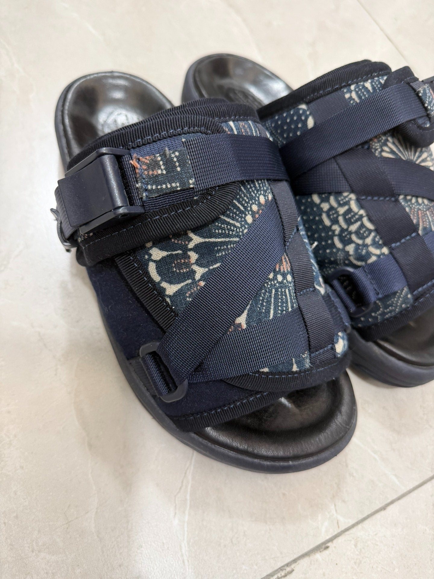 visvim christo indigo vibram sandals