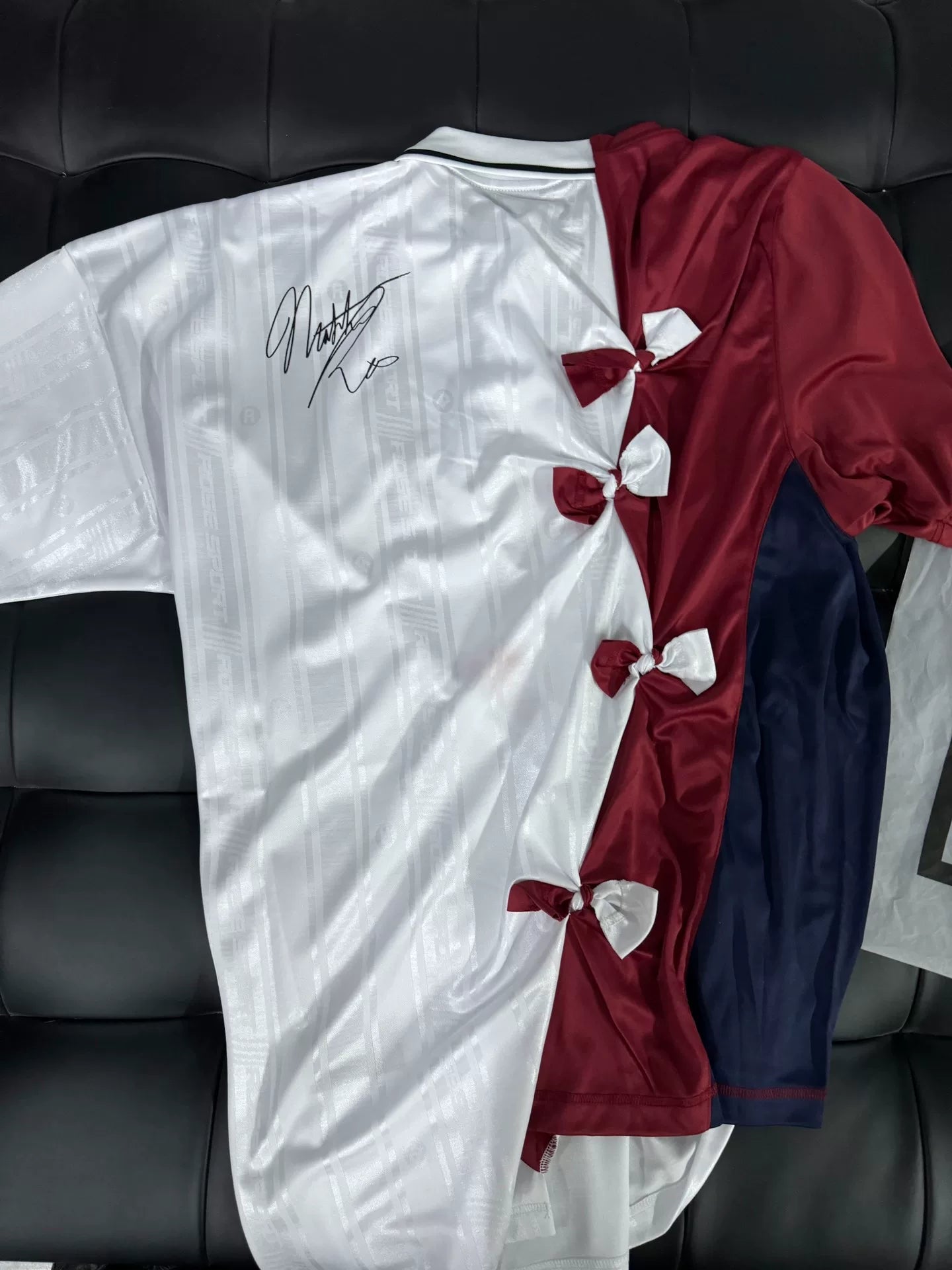 Martine Rose Knotted Color Block Top