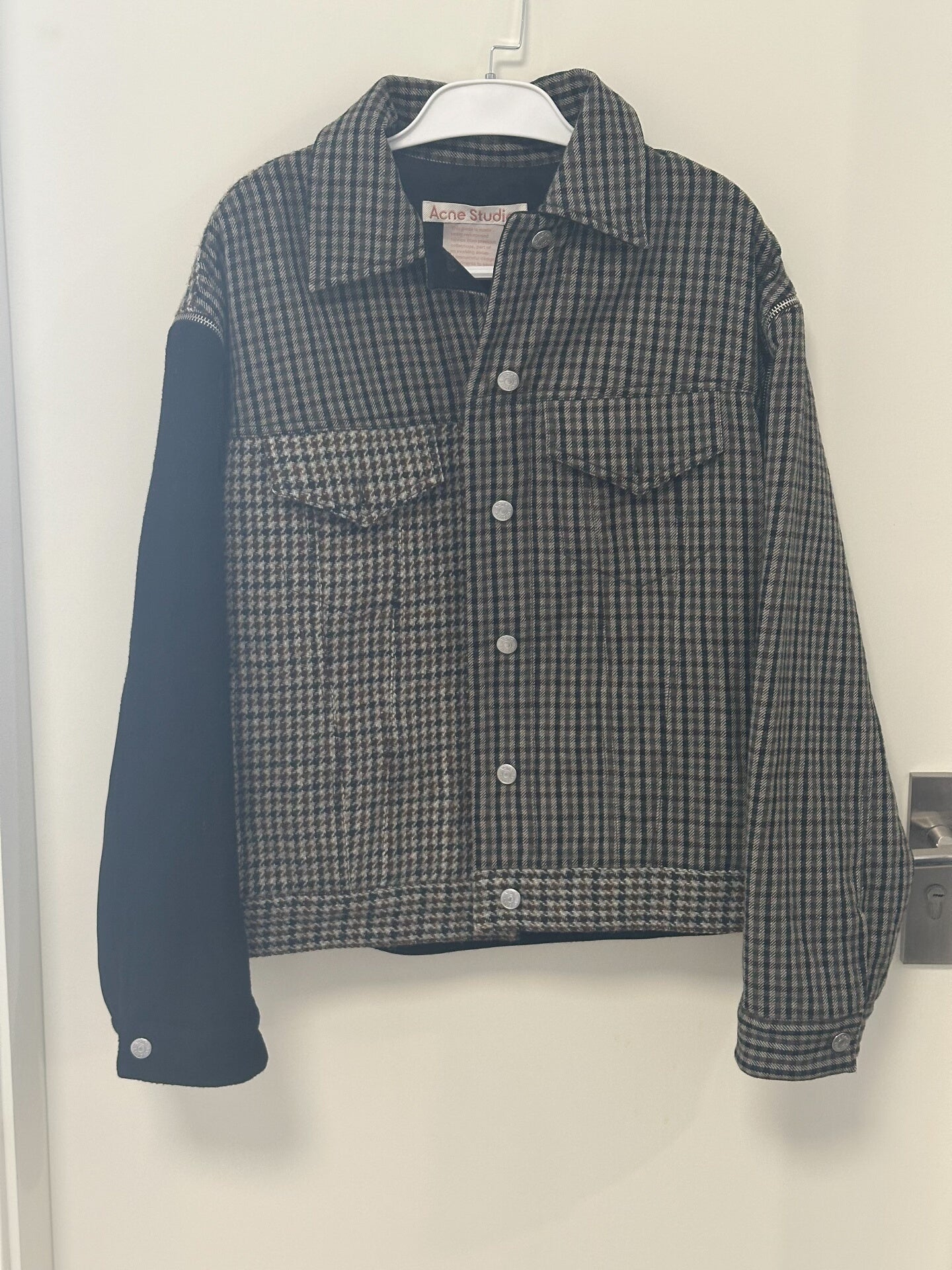 Acne Studios Wool Plaid Coat