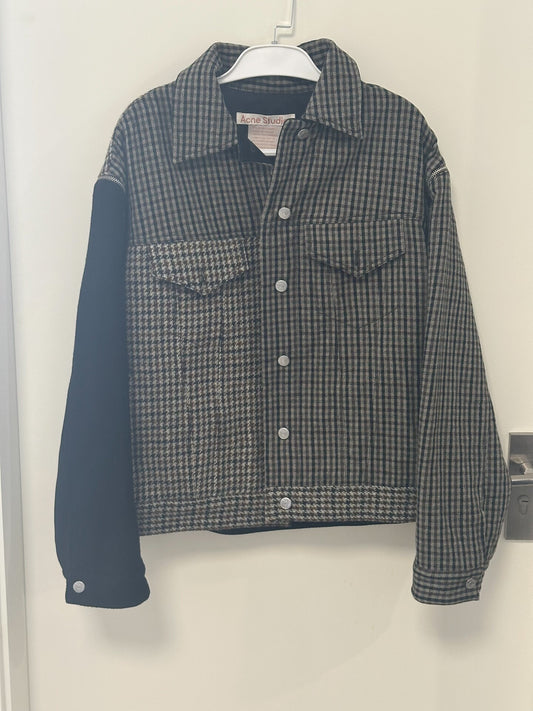 Acne Studios Wool Plaid Coat