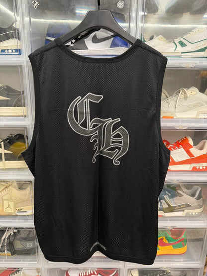 Chrome Hearts Black Mesh Hockey Jersey Vest XXL