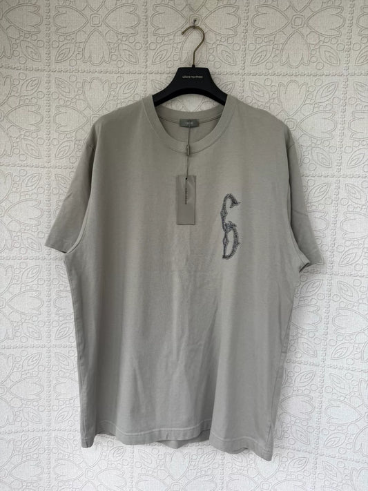 dior short sleeve shirt with embroidery