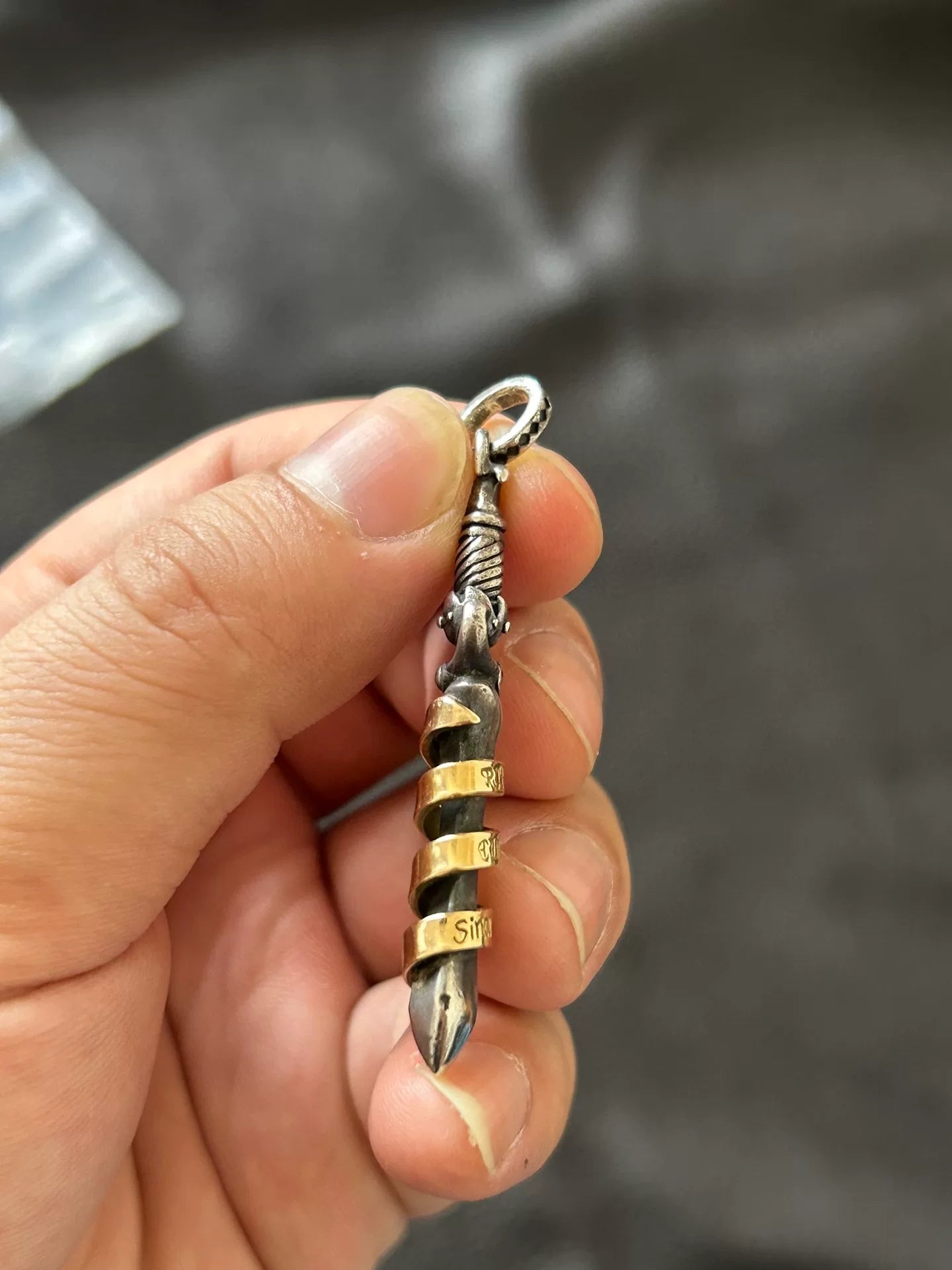 RJB x The Flat Head 18K Gold Dagger Pendant