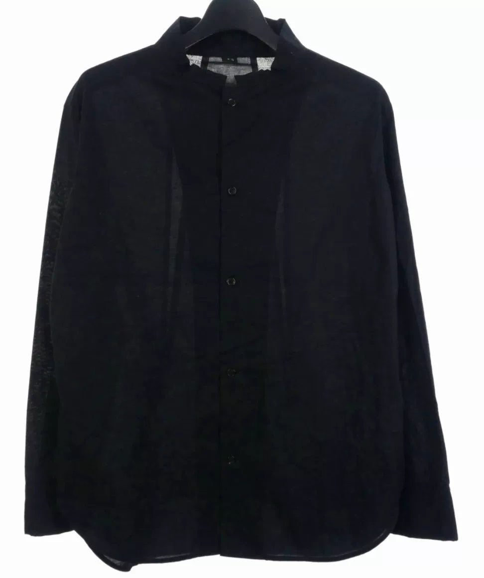 Black Long Sleeve Button-Up Shirt