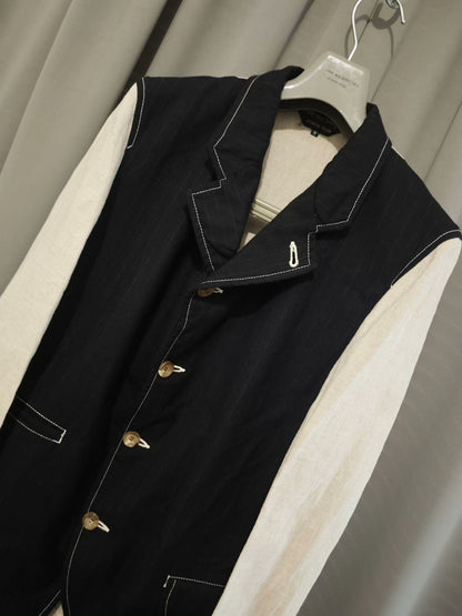 Comme des Garcons Wool Panel Mid-Length Jacket