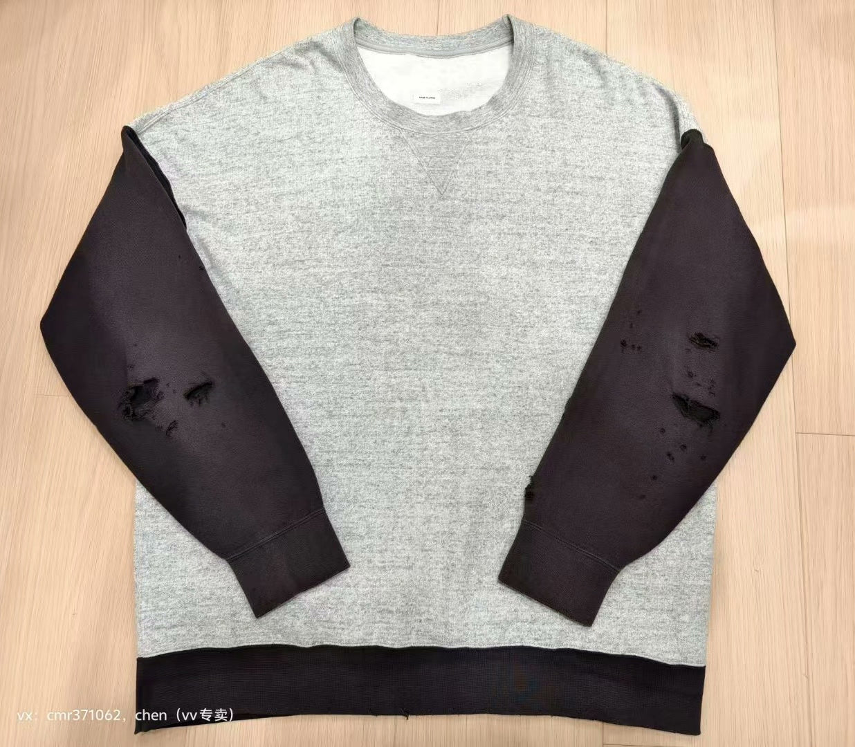 VISVIM 20SS JUMBO SWEAT L/S CRASH