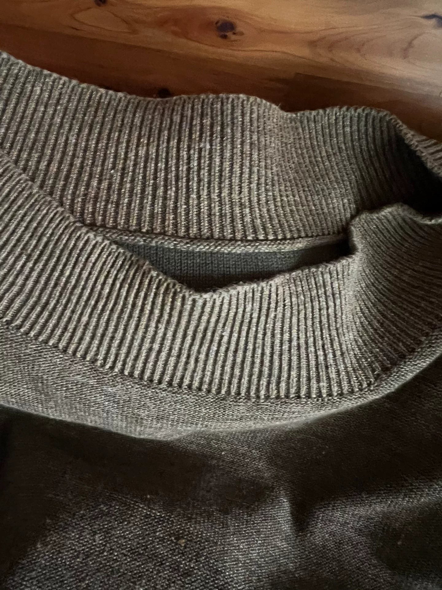 vintage double-sided knit pullover sweater