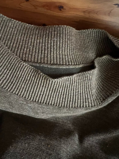 vintage double-sided knit pullover sweater