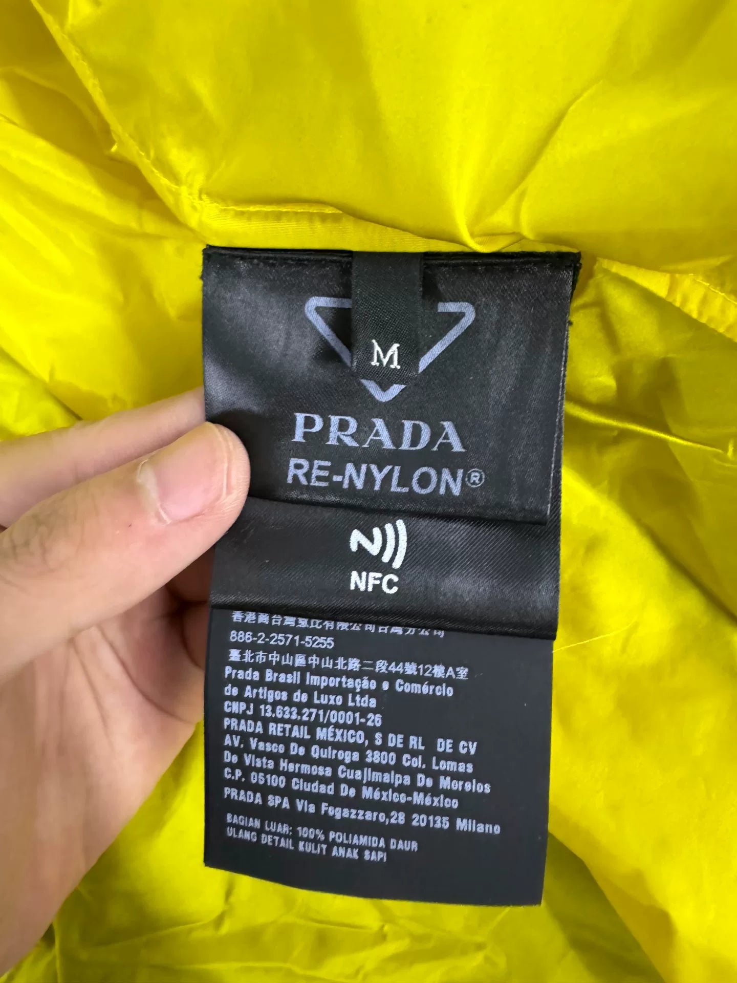 Prada Blue Nylon Zip Jacket