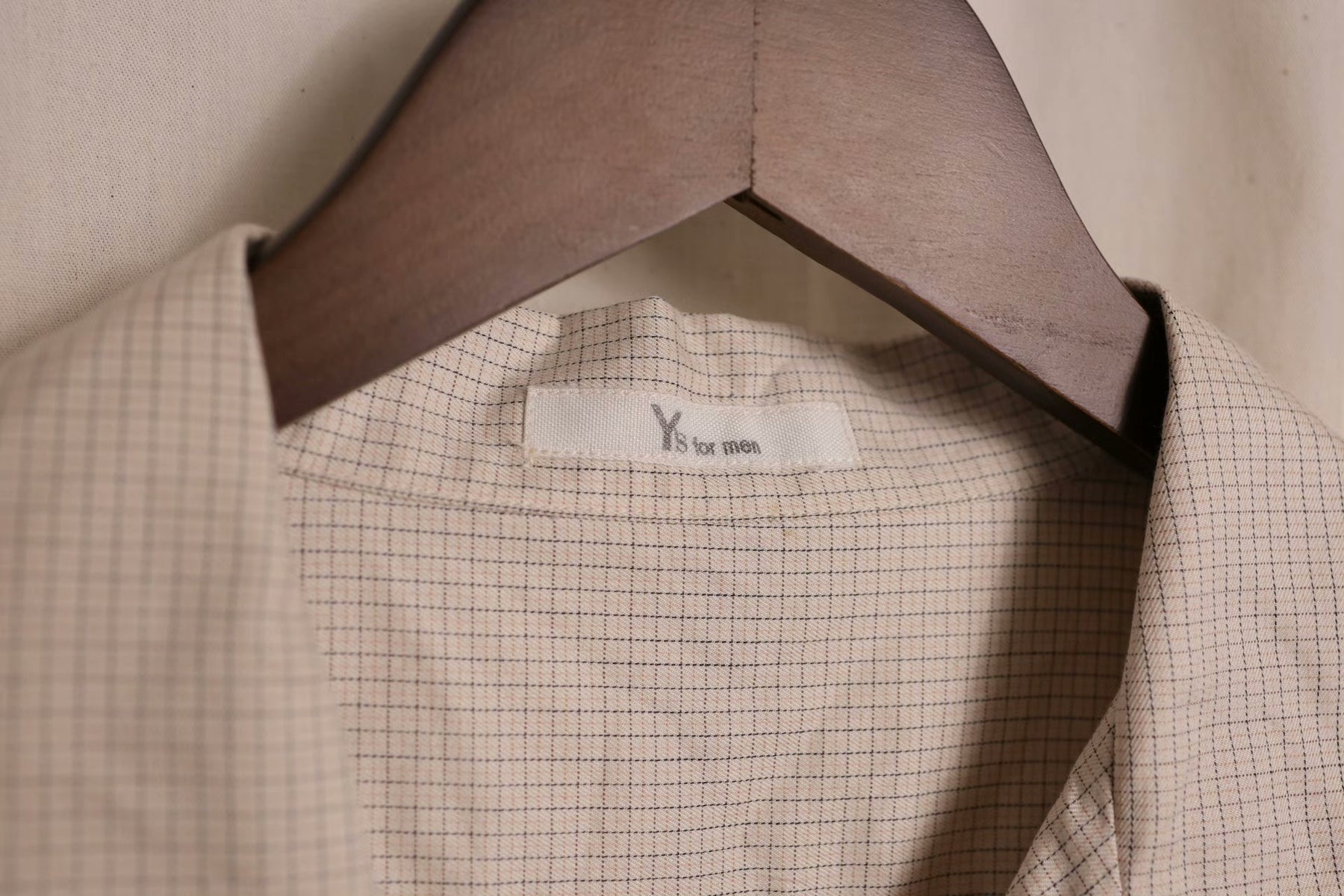 Y's for Men Yohji Checkered Oversized Shirt