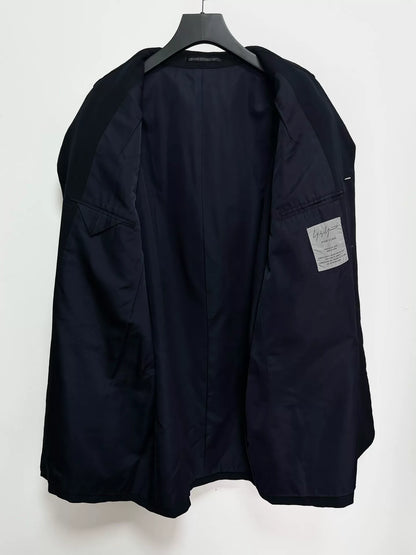 yohji yamamoto 93aw striped collar jacket