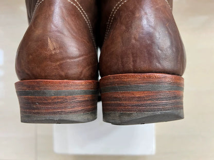 visvim brigadier boots mid-folk brown leather