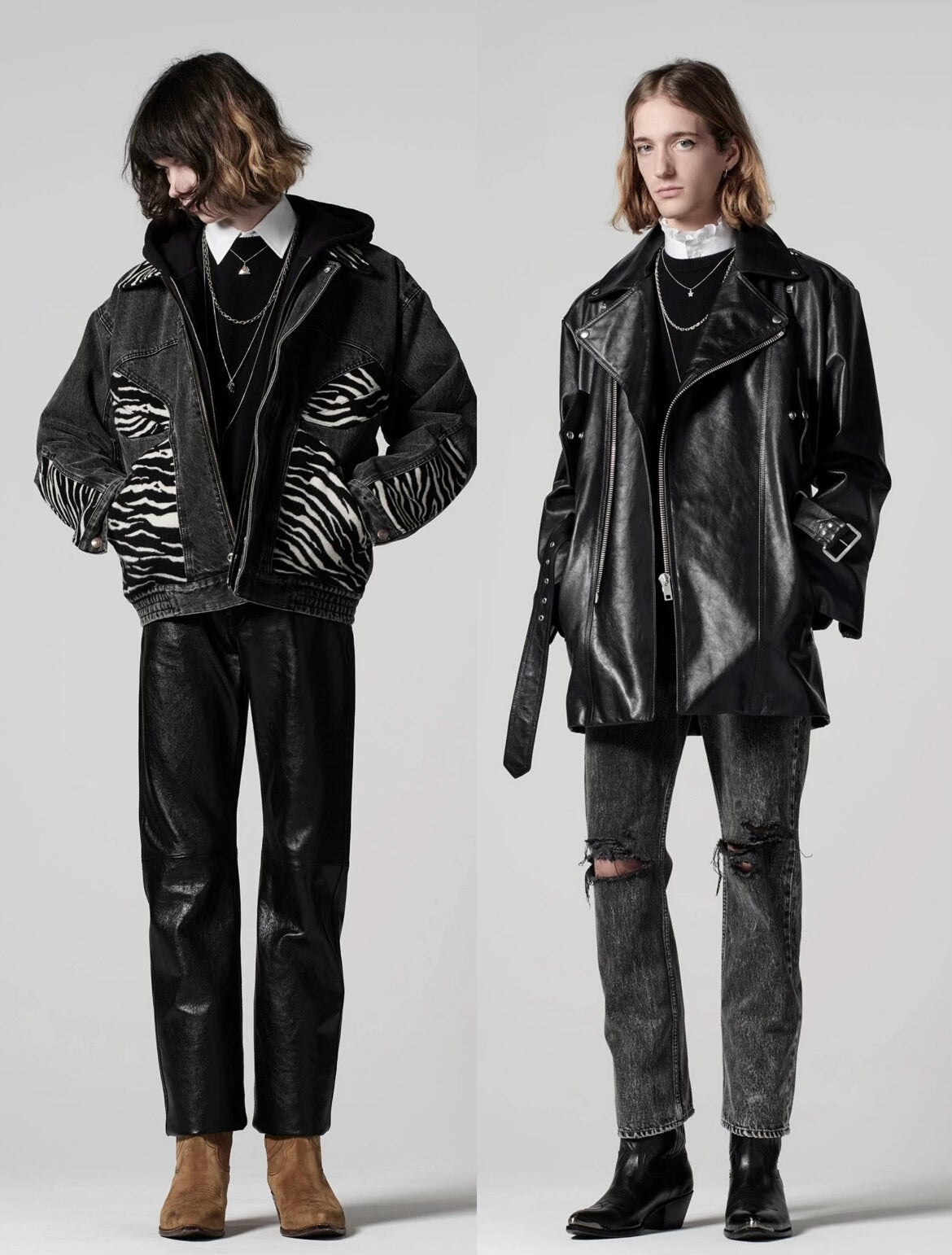 Celine Zebra-Pattern Denim Jacket