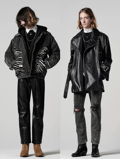 Celine Zebra-Pattern Denim Jacket