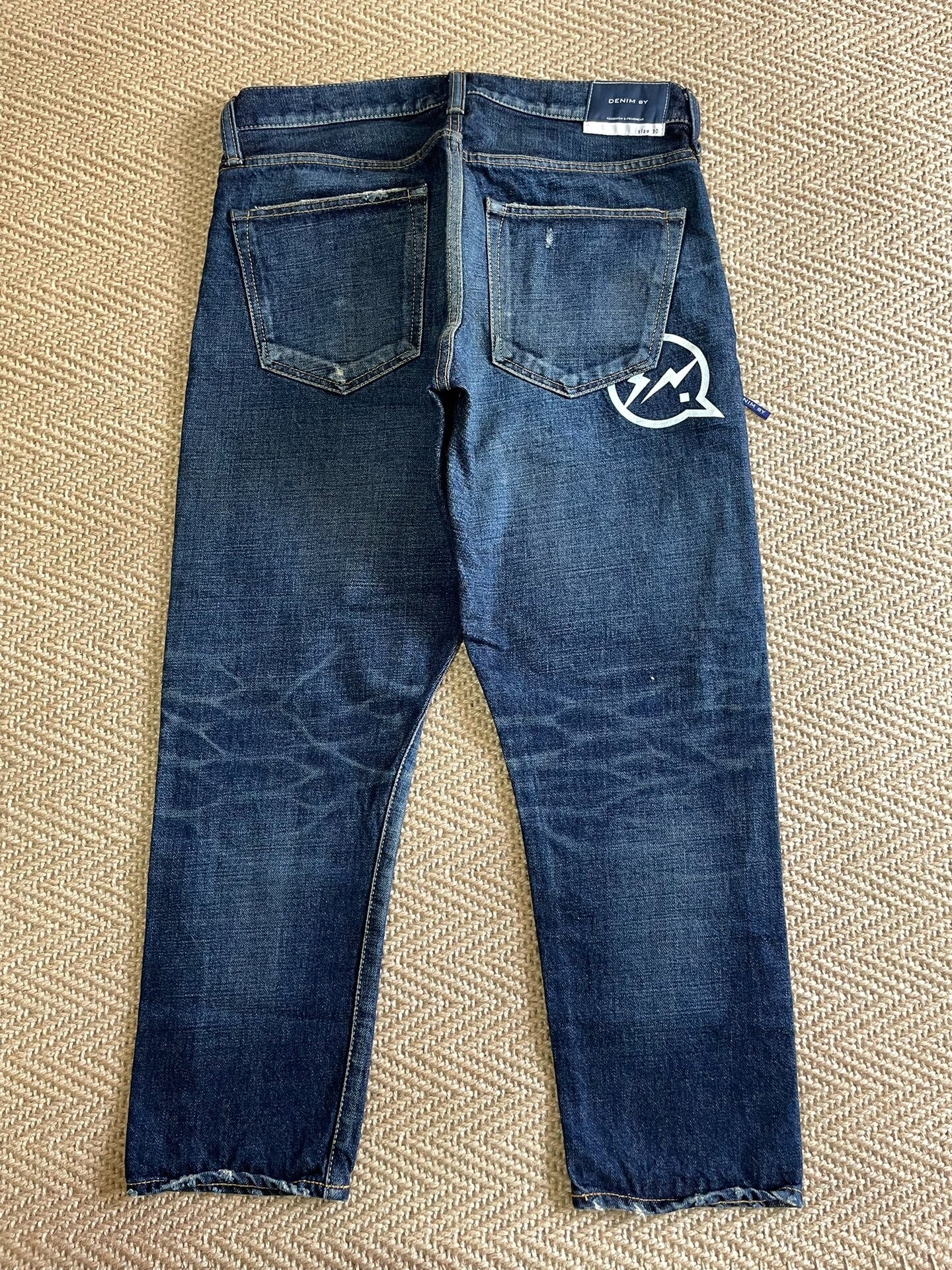 denim by vanquish & fragment cropped jeans