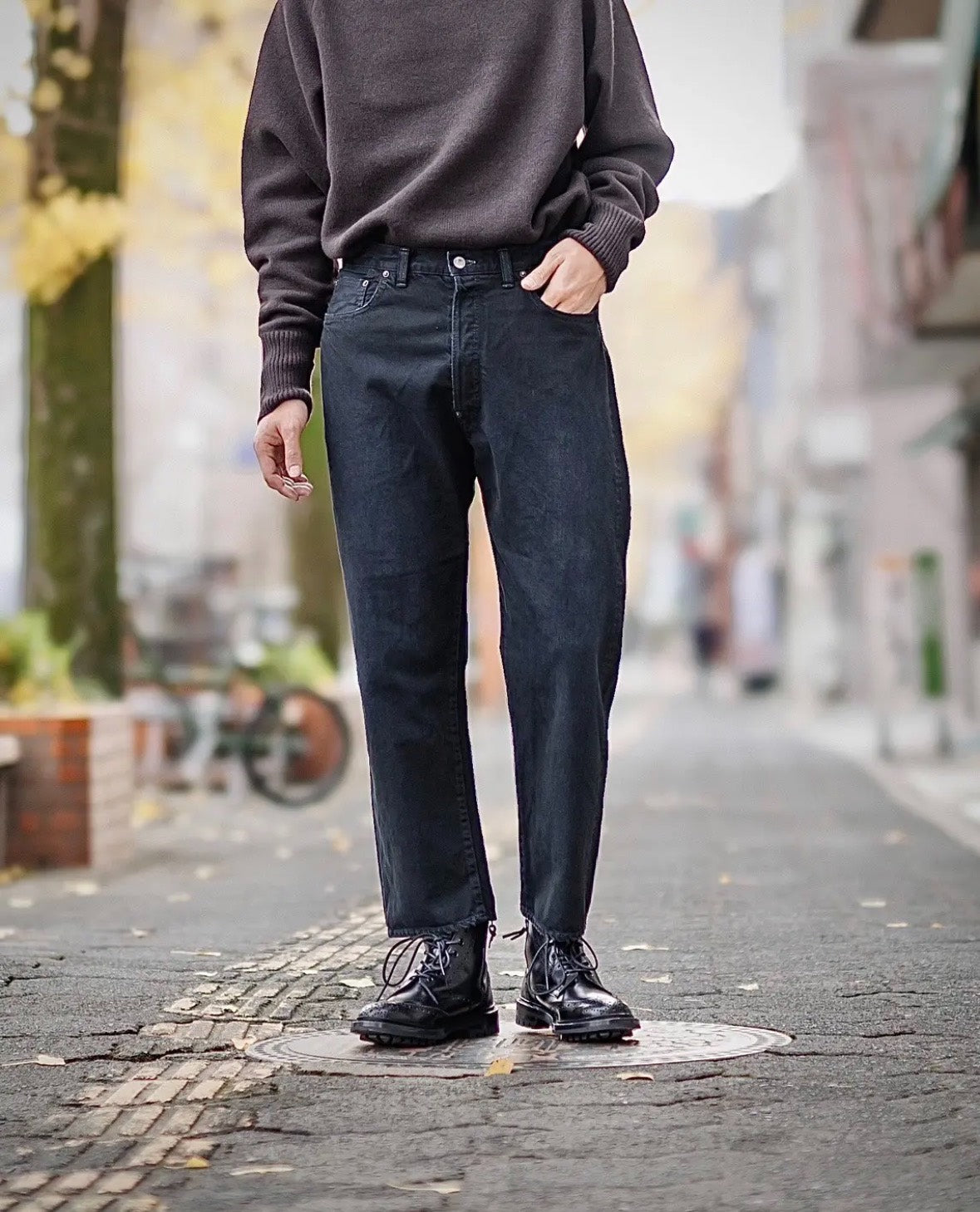 A.presse 25ss Washed Wide Denim Pants