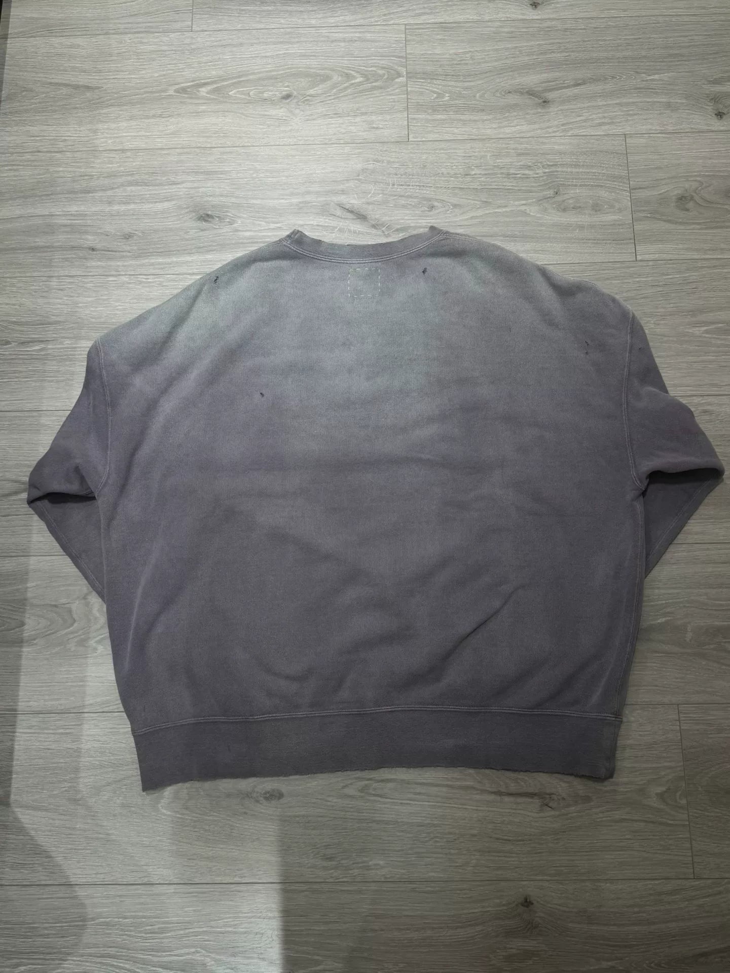 navy dyed oversized sweatshirt with details