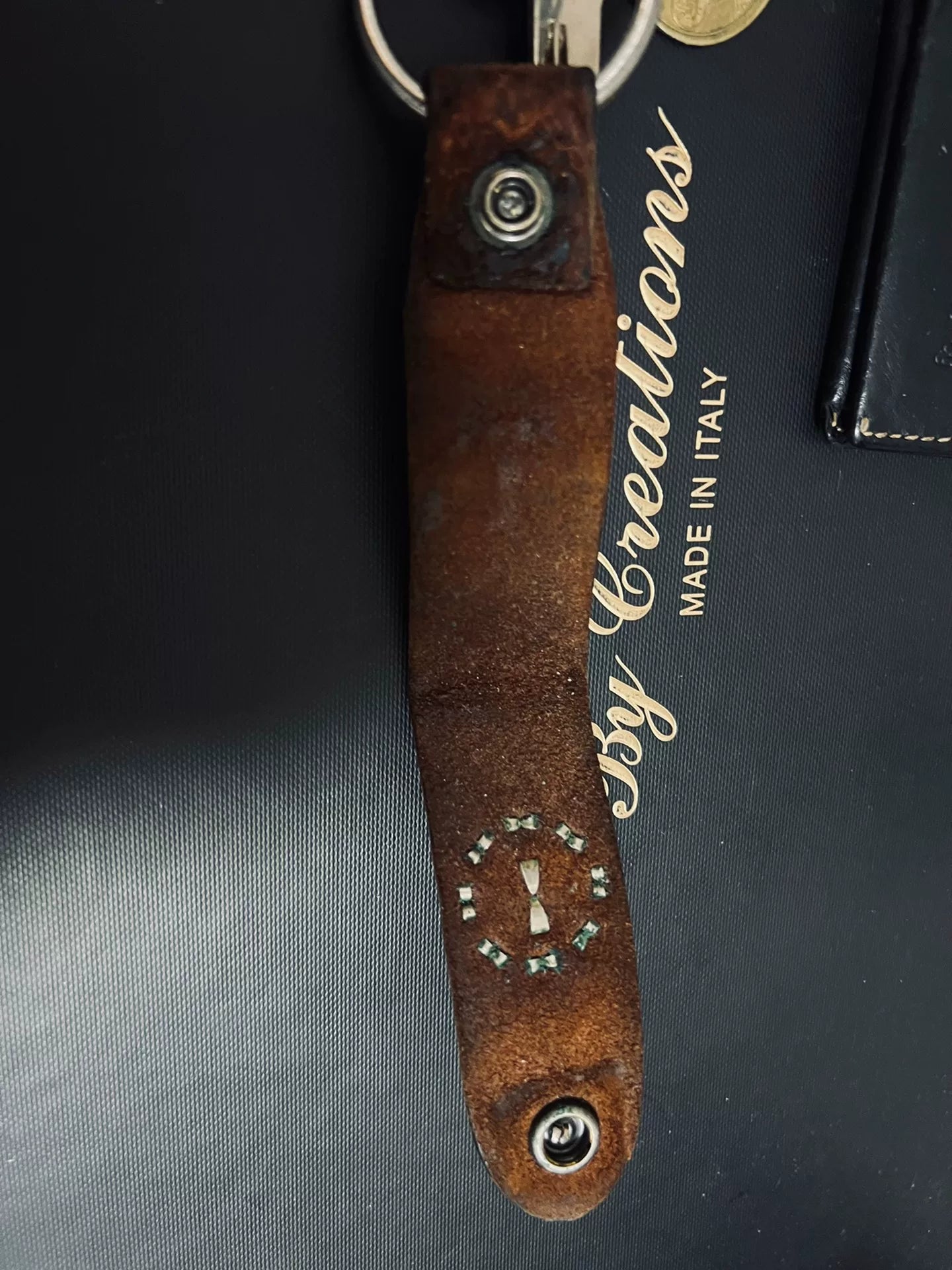 RRL Double RL Vintage Leather Keychain