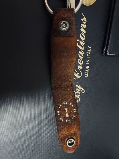 RRL Double RL Vintage Leather Keychain