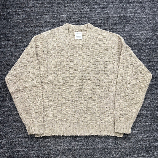 VISVIM 22AW AMPLUS CREW KNIT BEIGE