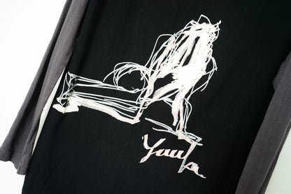 Yohji Yamamoto Spring Summer Patchwork Long Sleeve T-shirt