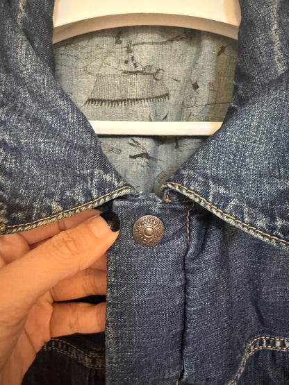 Visvim Indigo Denim Down Jacket