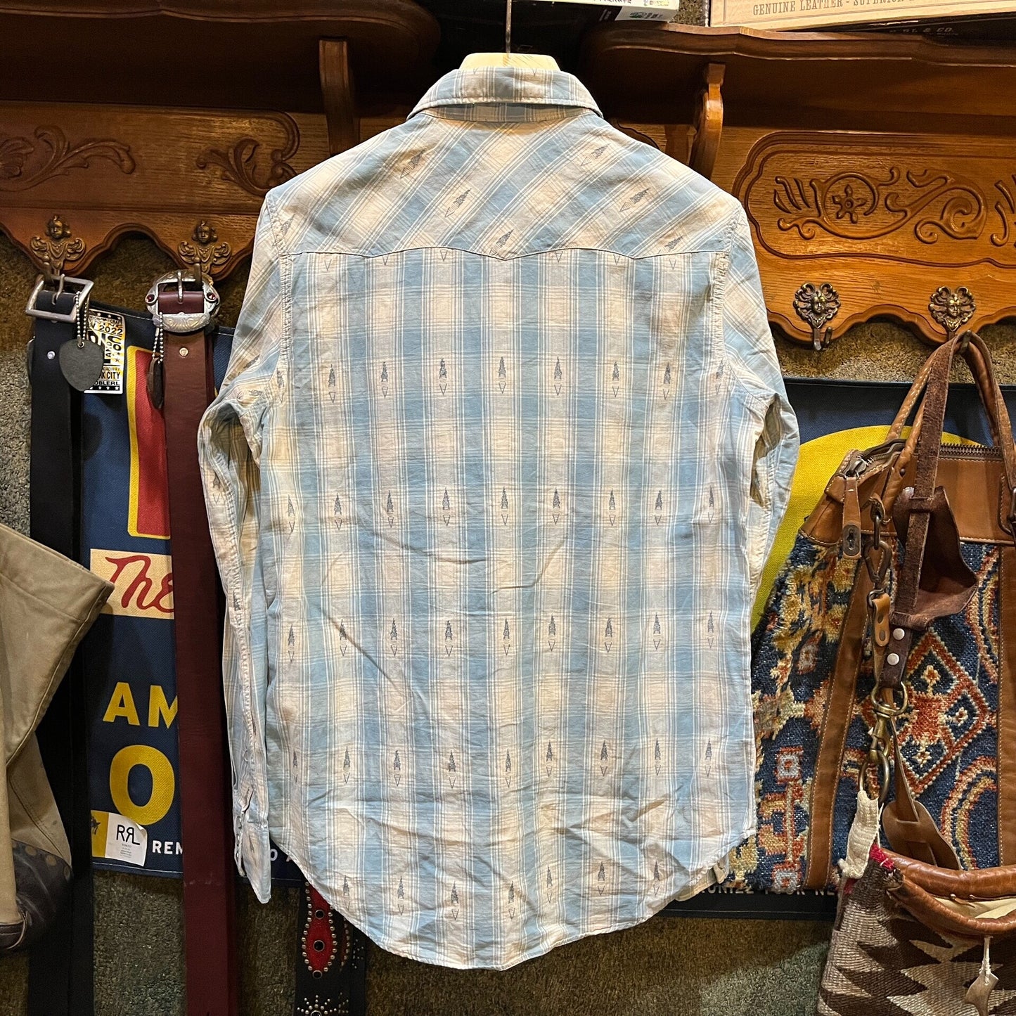 RRL Vintage Embroidered Western Shirt