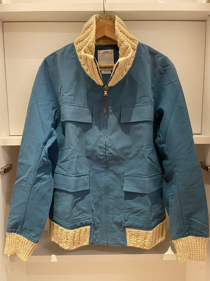 visvim Blue Knit Collar Jacket