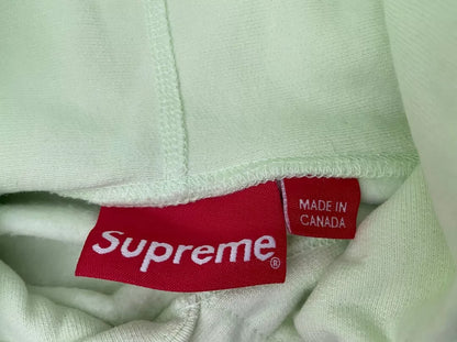supreme pale lime box logo hooded sweatshirt