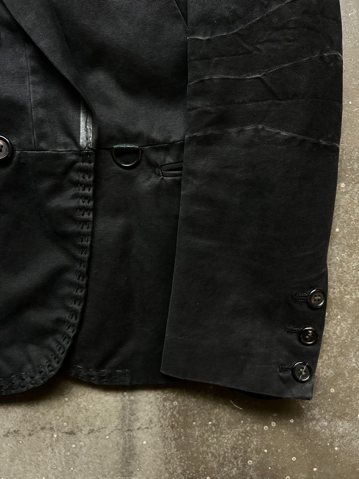 black double-breasted blazer jacket