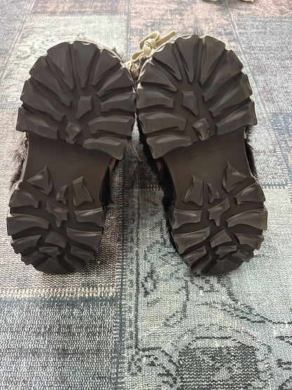 Rick Owens Black Fur Snow Boots