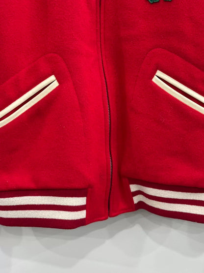 gucci wool baseball jacket with cat design