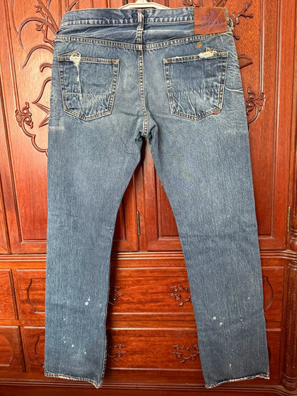 PRPS Men's Blue Jeans Paint Splatter