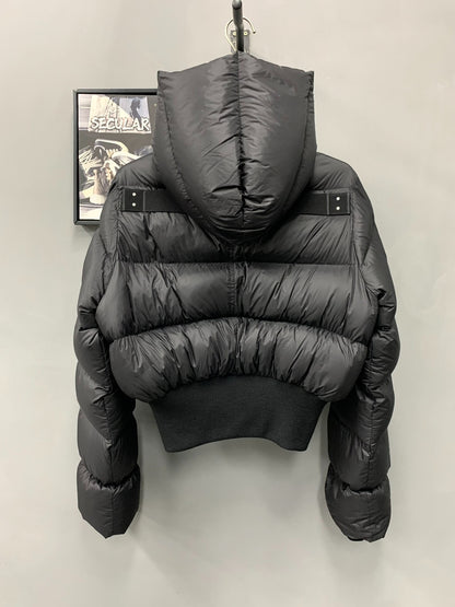 Rick Owens Hooded Puffer Jacket Black