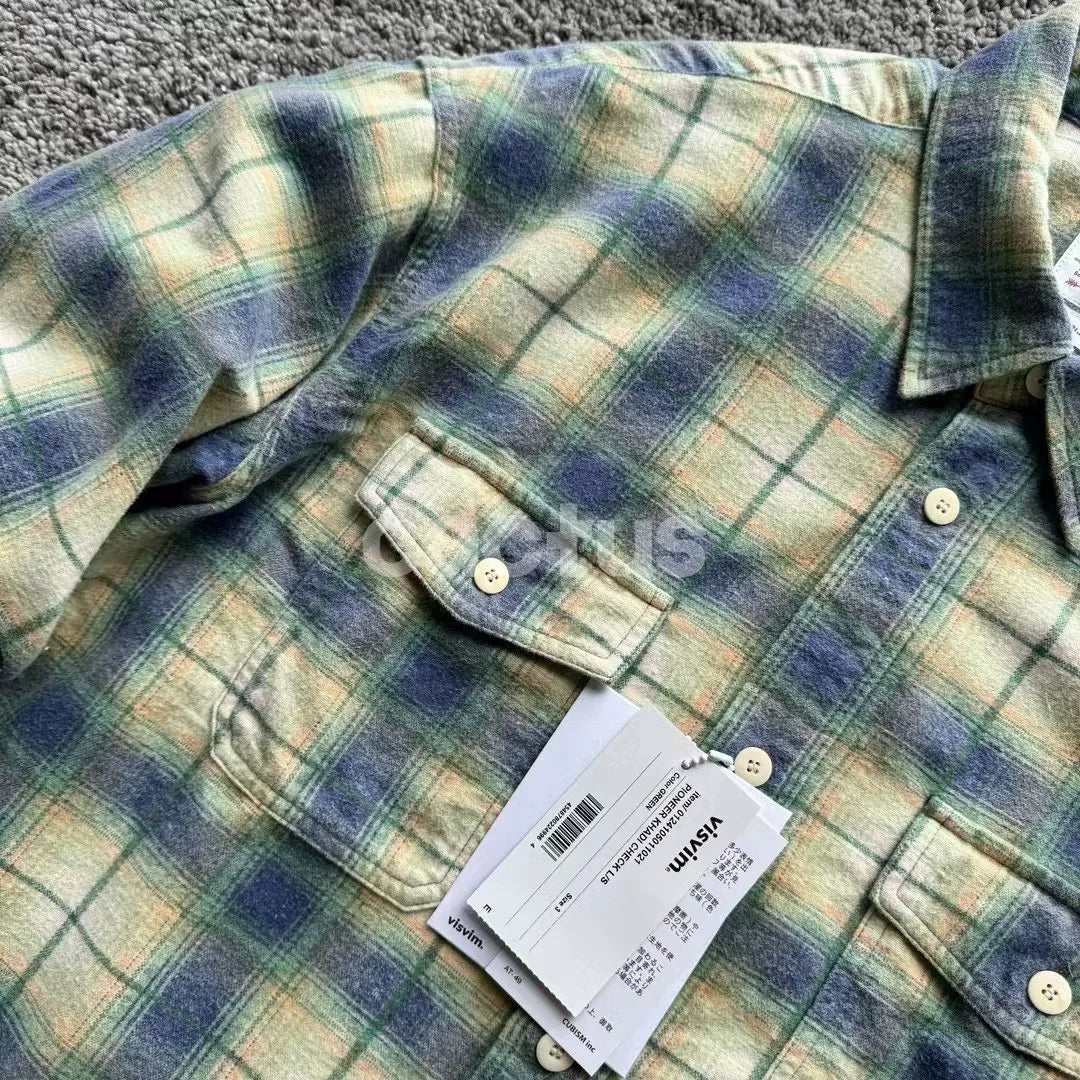 visvim PIONEER KHADI CHECK L/S
