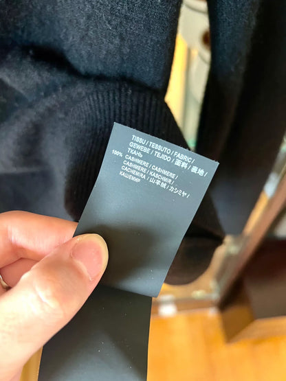 black cashmere sweater by saint laurent