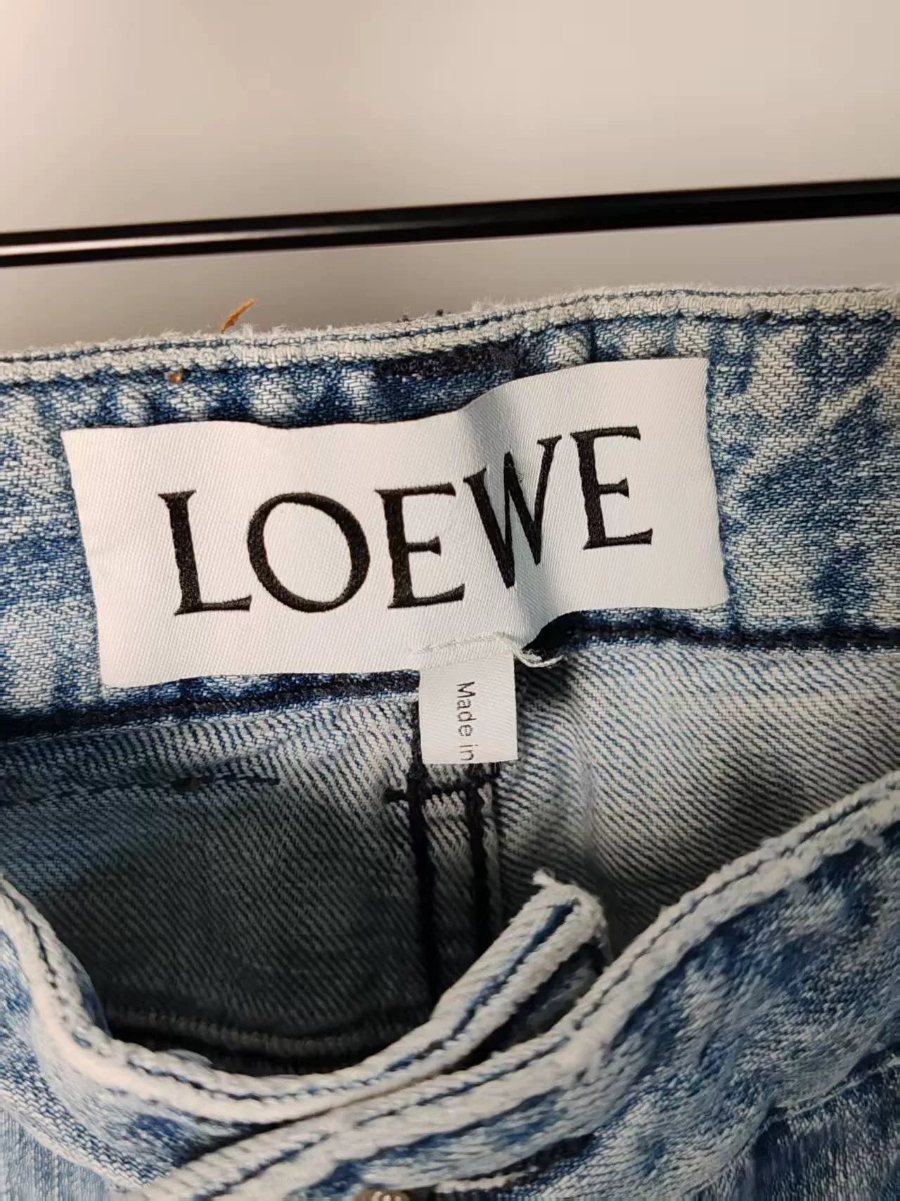 Loewe Denim Jeans with Leather Patch