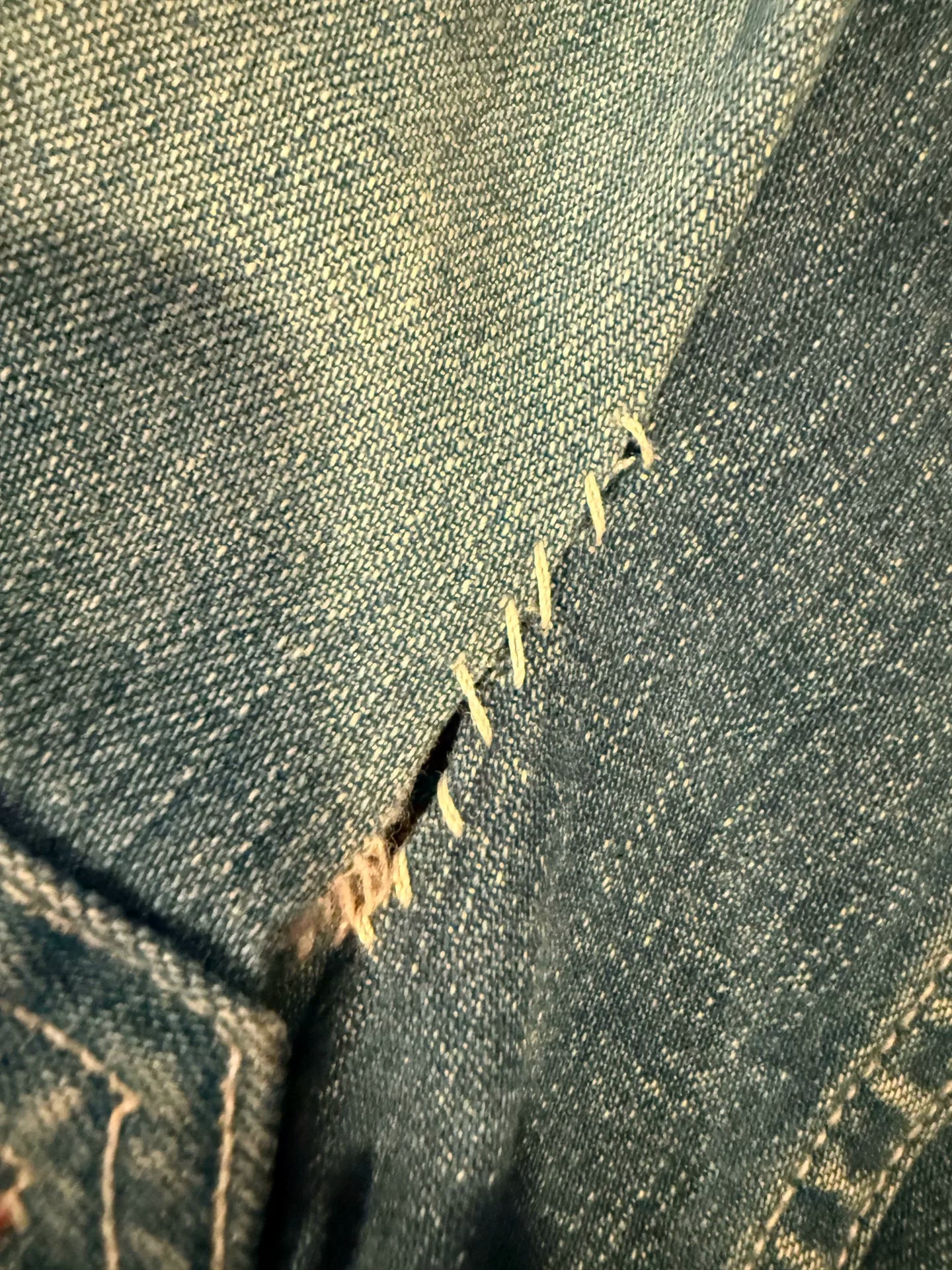 RRL Made in USA Distressed Denim Jacket