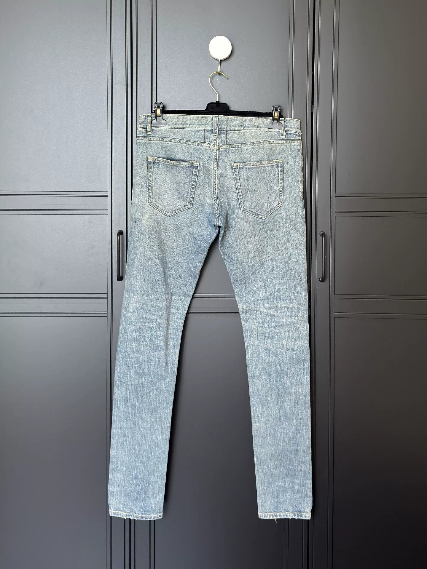 YSL/SLP Men's Washed Blue Jeans