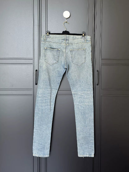 YSL/SLP Men's Washed Blue Jeans