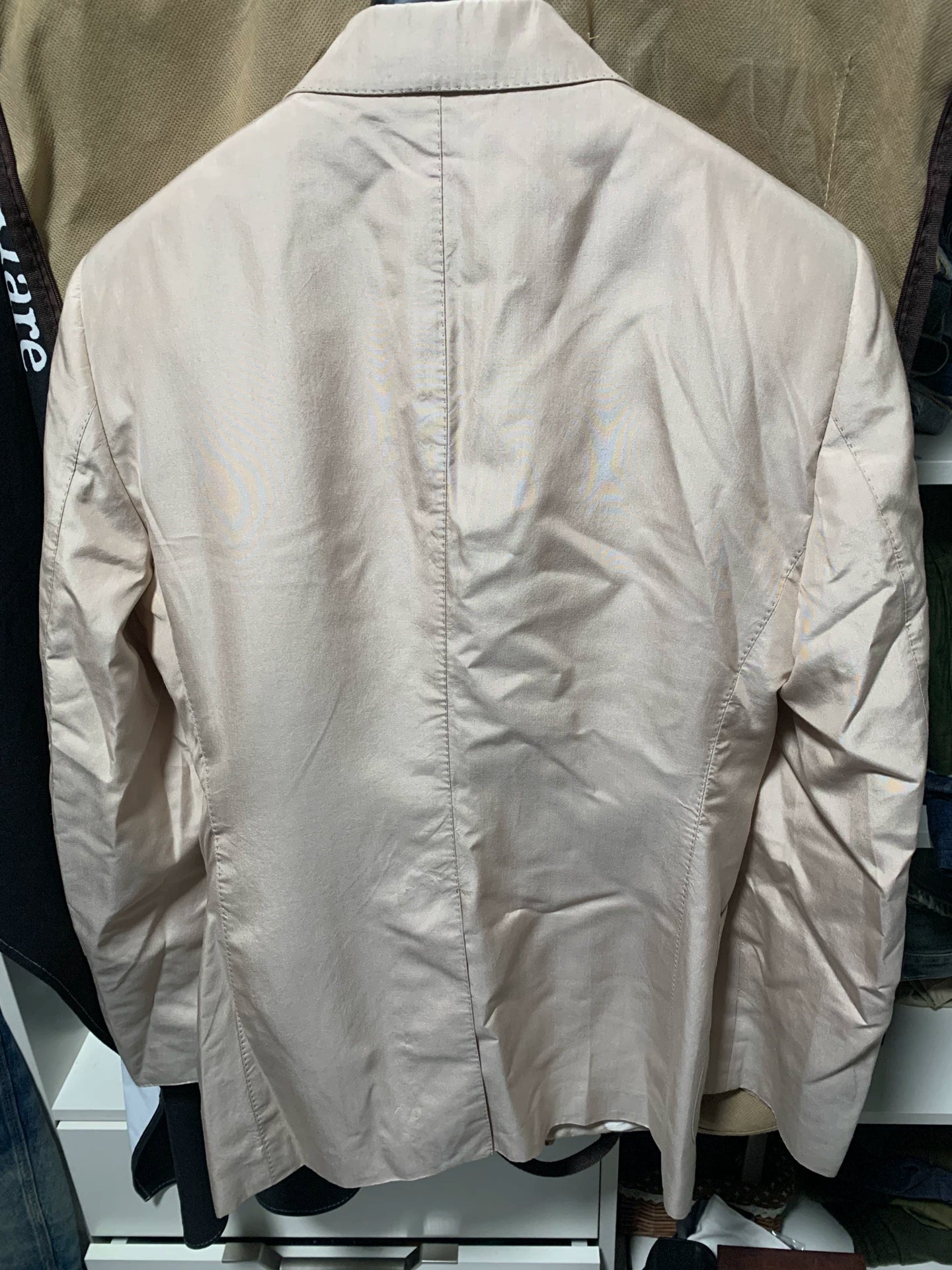 stylish tom ford silk blazer in beige
