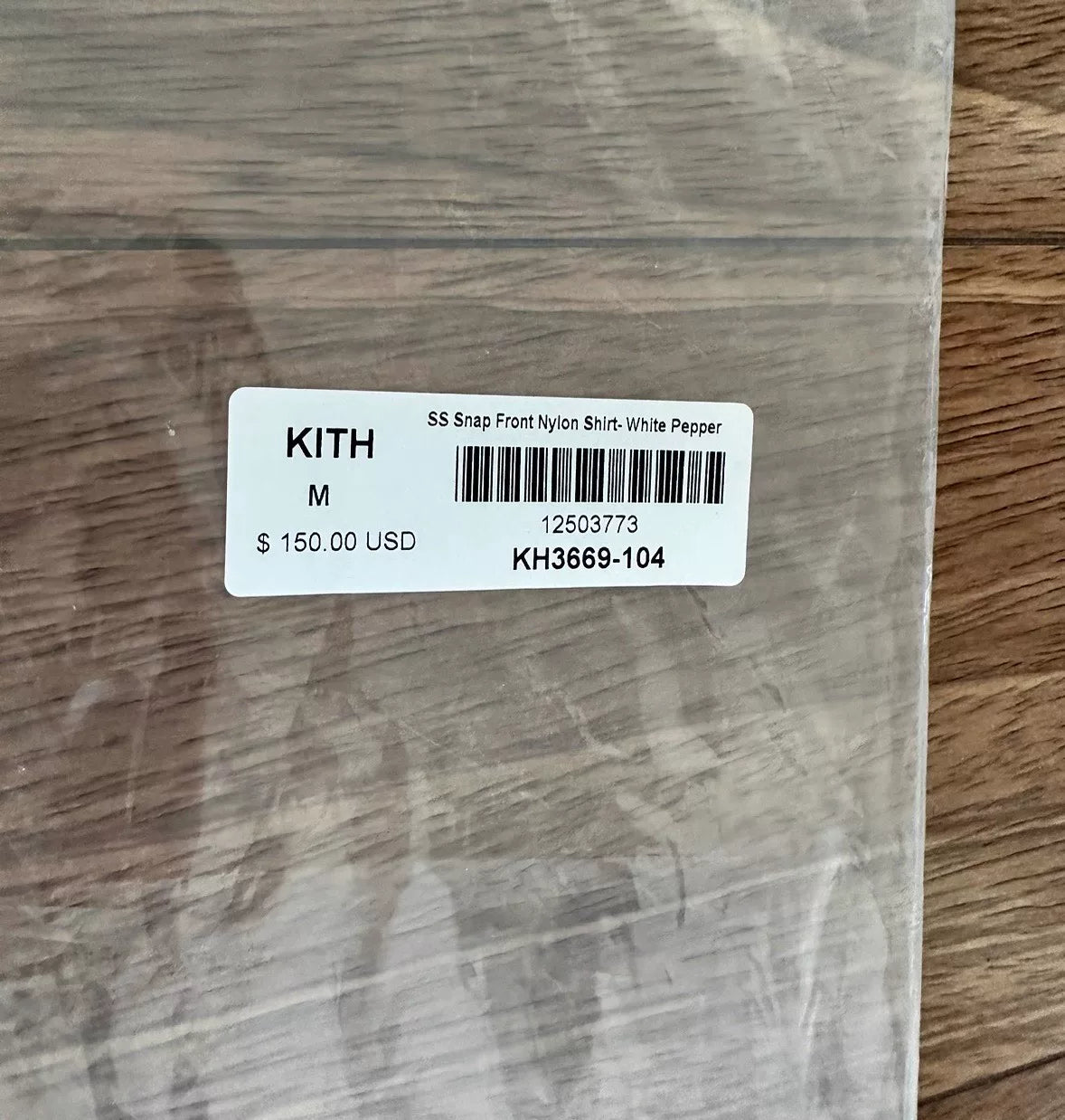 kith ss snal front nylon shirt