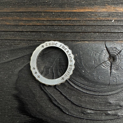 Chrome Hearts 925 Silver 3mm Rivet Ring